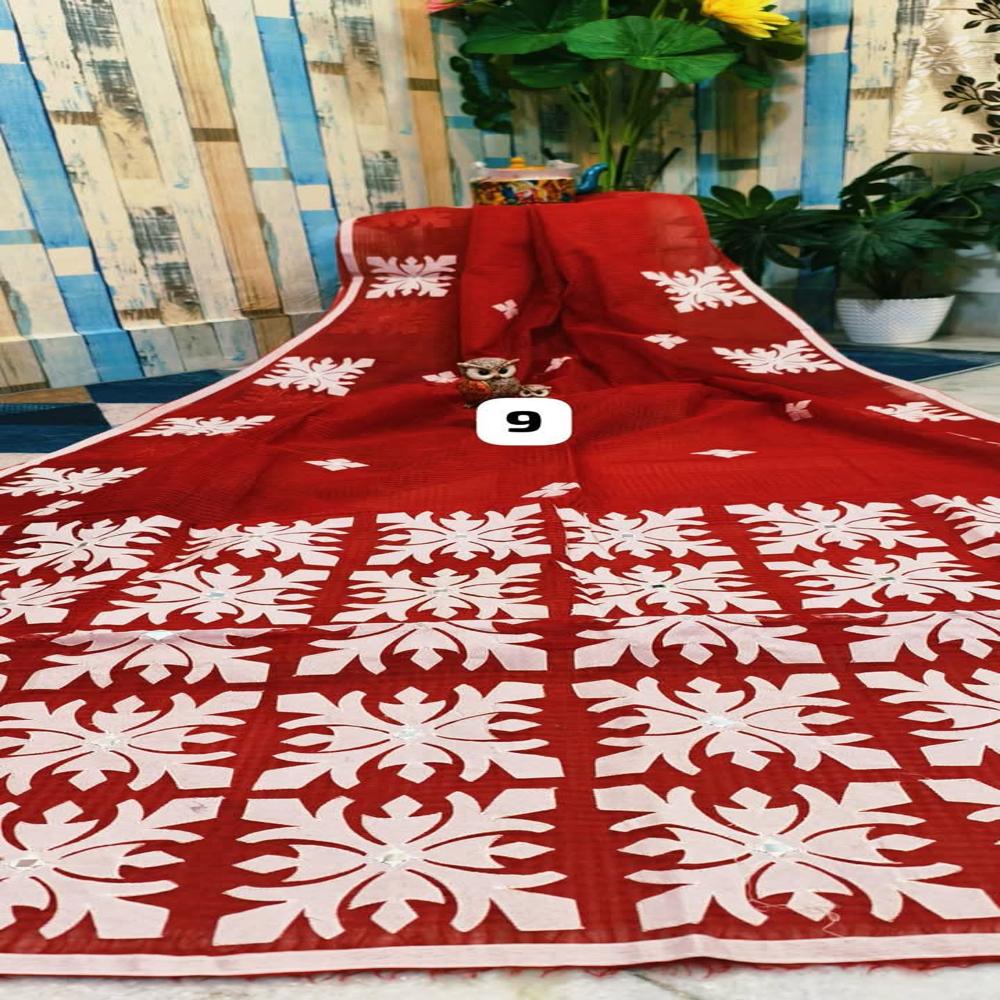 Reshom Kota Applick Sarees