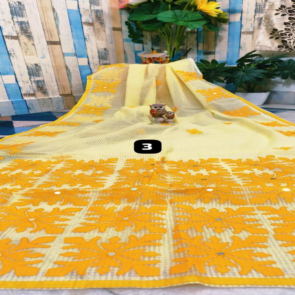 Reshom Kota Applick Sarees