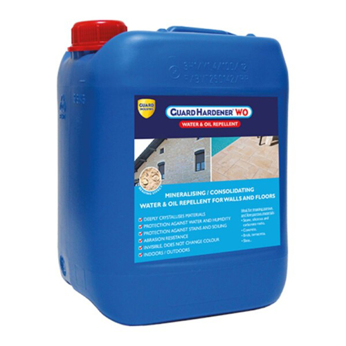 Guard Hardener WO- Depth Hardener and Sealer for Concrete, Stone, Masonry, Floor, Wall Consolidation 10Year- Water Repellent - Oil Resistant - Anti Stain Protection
