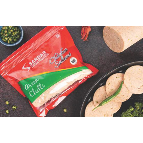 Chicken Salami Green Chilli - Packaging: Vacuum Pack