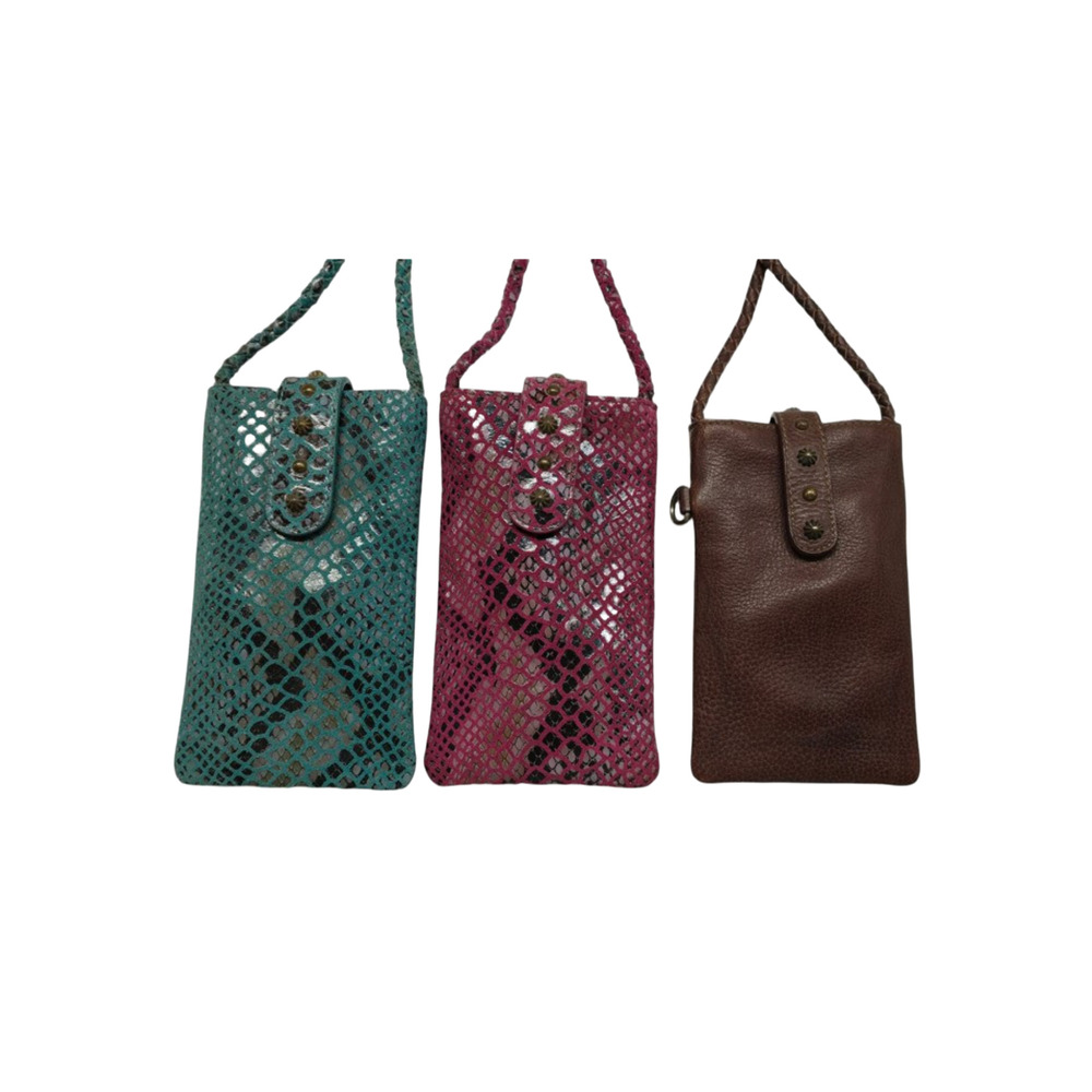 Faux Leather Sling Bag - Color: Multicolor
