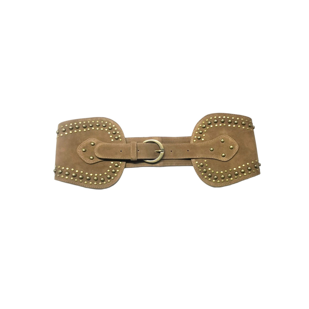 Elastic Fabric Waist Belt - Buckle Material: Steel