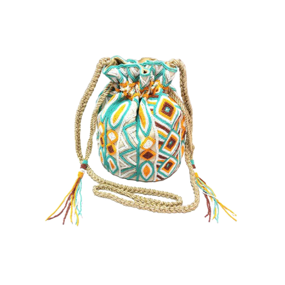 Embroidery Blocks Big Potli - Color: Multicolor
