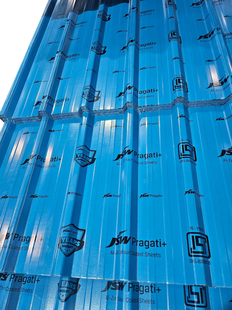 Jsw Roofing Sheets - Color: Blue