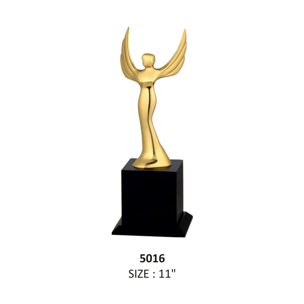 Metal Star Angle Trophy - Base Material: Plastic