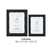Wooden Certificate Frame With Silver Foil