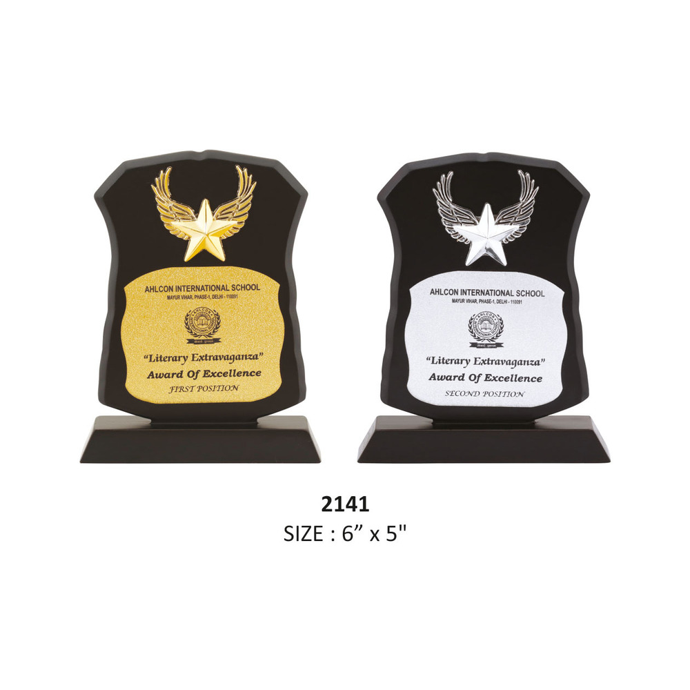 Wooden Memento With Star - Finishing: Matte