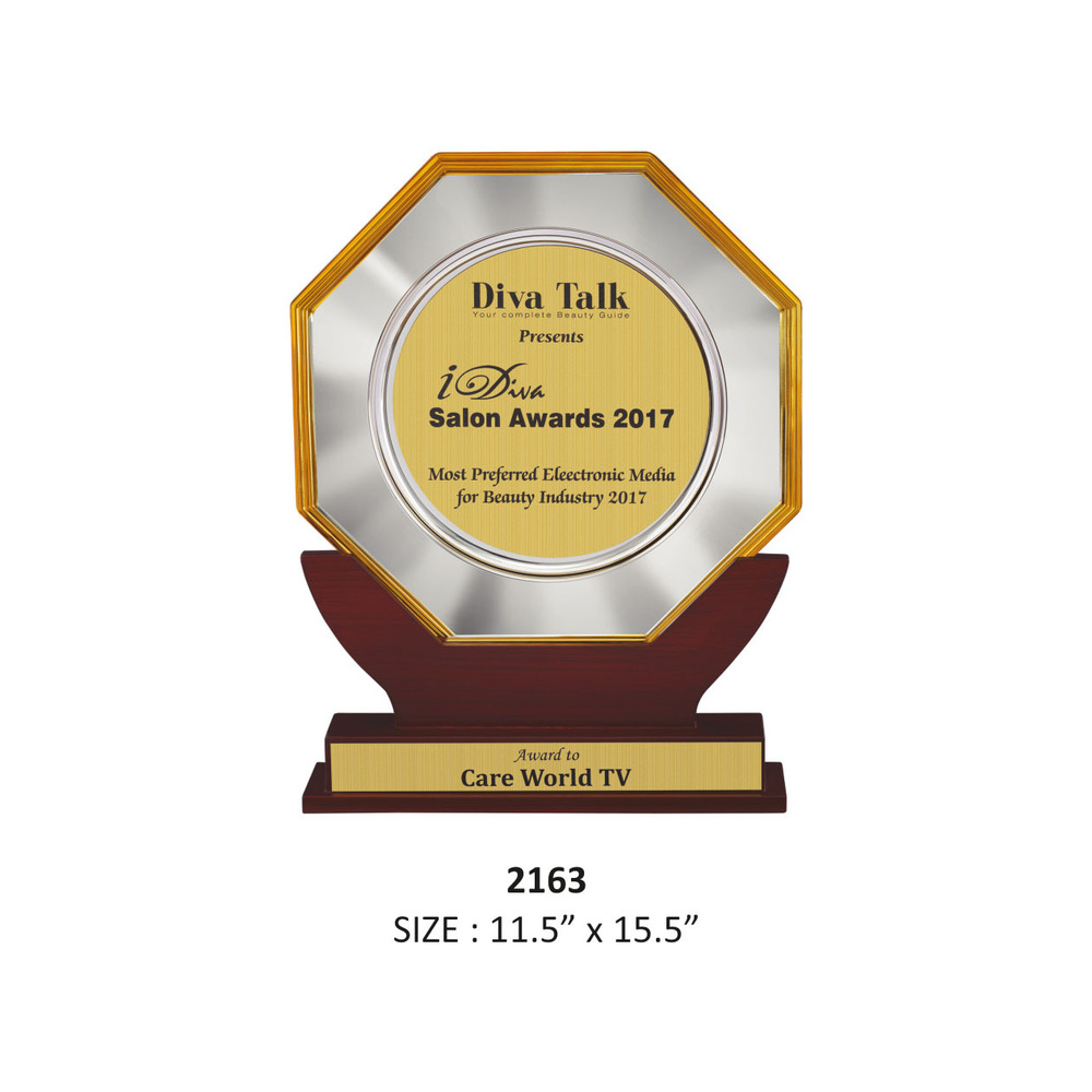 Customised Wooden Trophy - Color: Various Colors