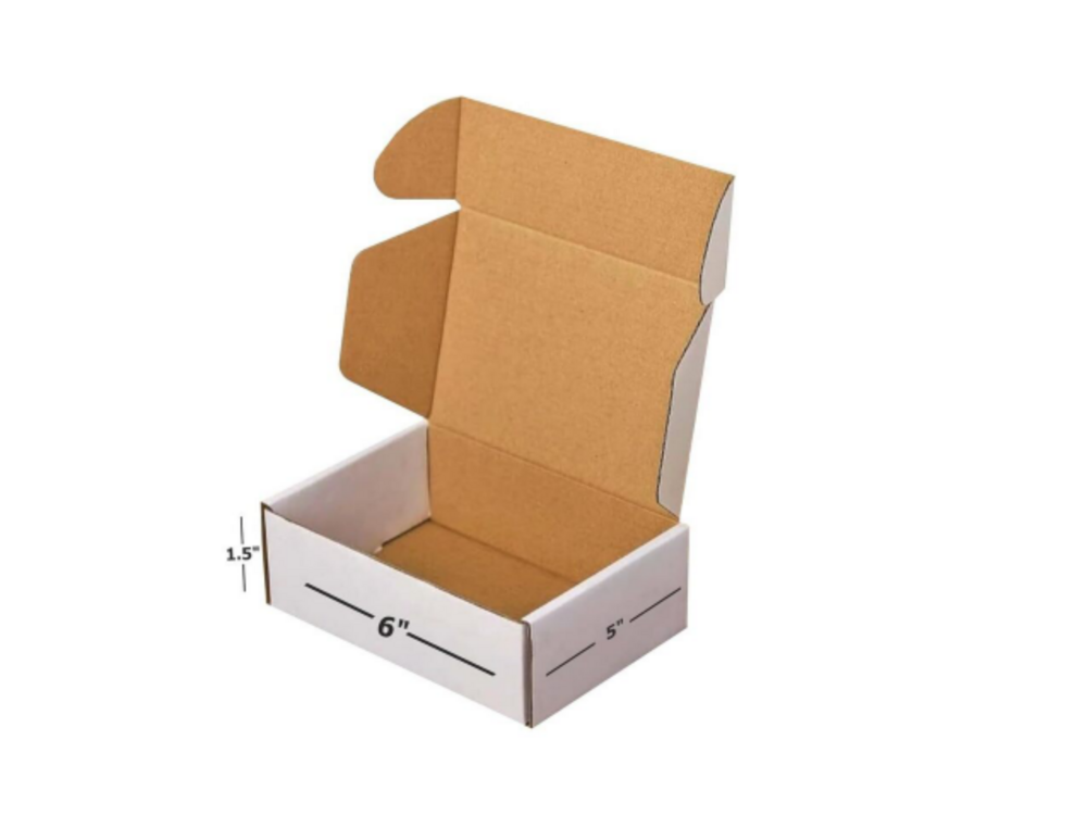 3 Ply White Flap Corrugated Packaging Box - Material: Paper