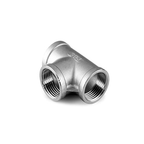 Astm B564 Nickel Alloy 200 Threaded Equal Tee - Coating Type: Powder Coating