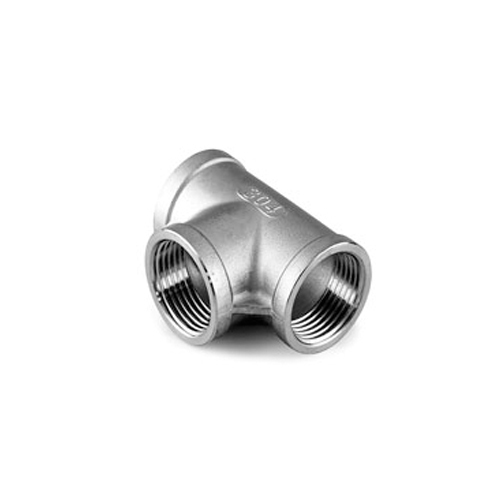 Astm A182 Duplex Steel S32750 S32760 Threaded Equal Tee - Color: Silver