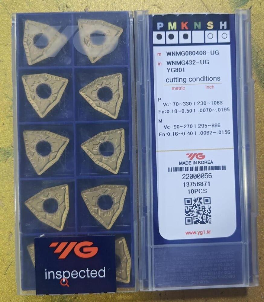 Wnmg080408 And 1.2 Cnc Insert - Color: Copper-Colored