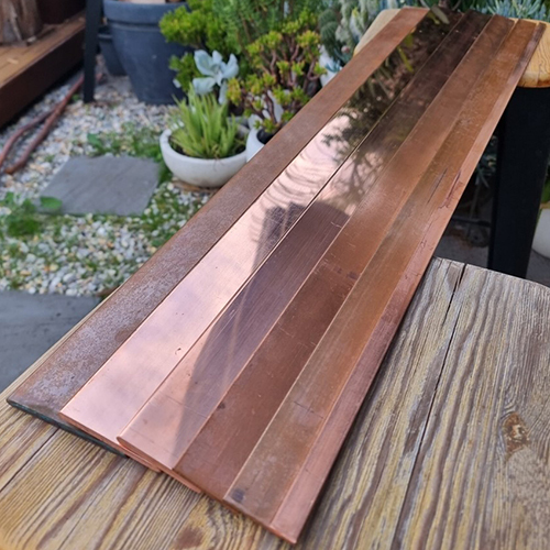 Copper Flat Bar - Hardness: Rigid