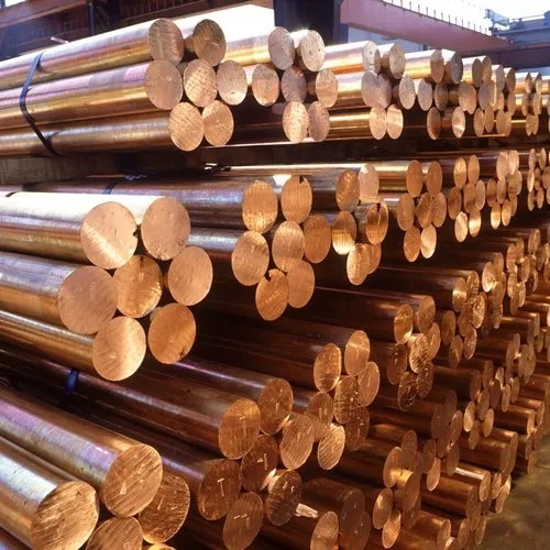 Copper Round Bar - Hardness: Rigid