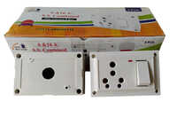 Switch Socket Combined - Color: White