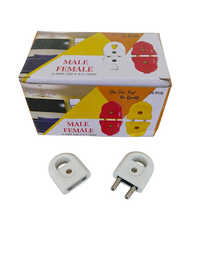 Male Female Plug - Color: White