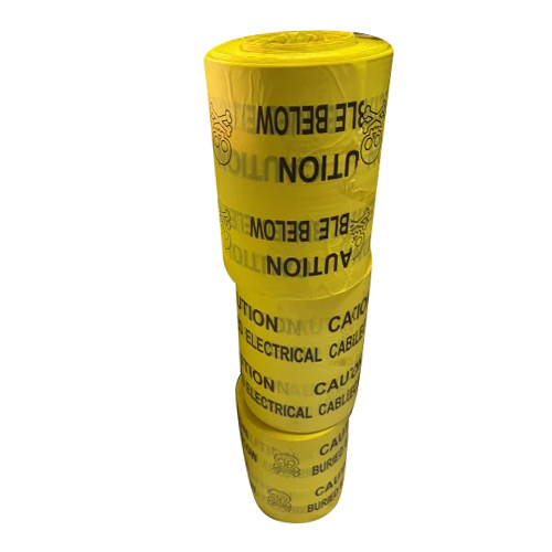 Underground Cable Warning Tape - Color: Yellow Black