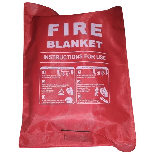 Fiberglass Red Fire Blanket