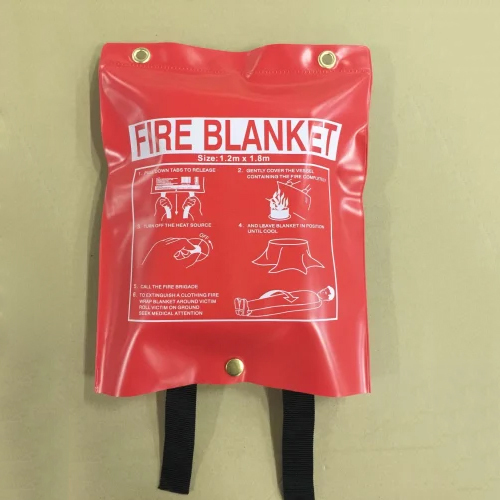 Fiberglass Red Fire Blanket