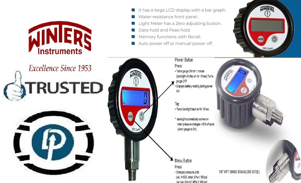 Winters Canada Digital Pressure Gauge Dpg220 Wholesalers In Saharanpur