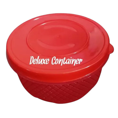 Deluxe Plastic Container - Color: Red