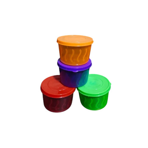 Plastic Food Container - Color: Multicolor
