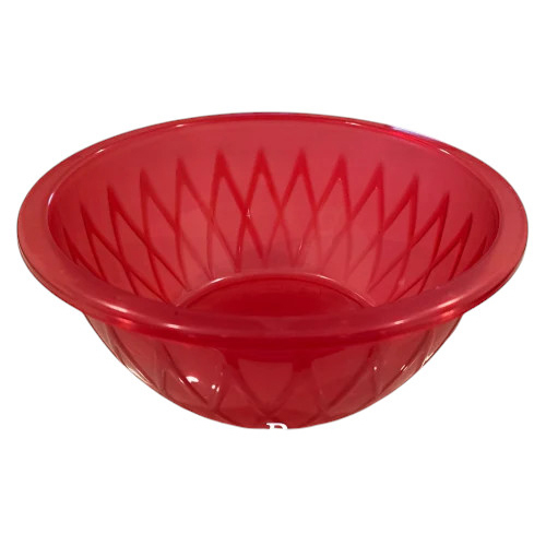 Plastic Queen Size Bowl - Color: Red