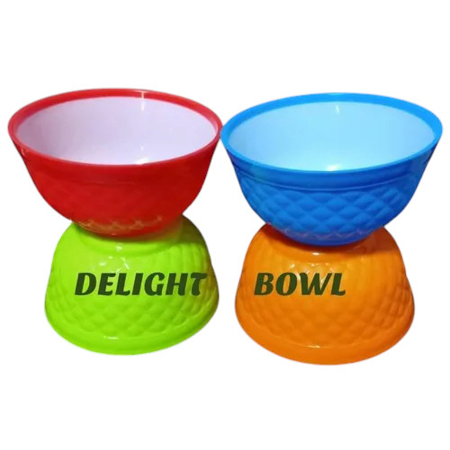Plastic Delight Bowl - Color: Multicolor