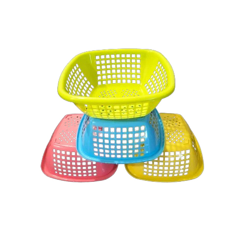 Plastic Vegetables Basket - Color: Multicolor