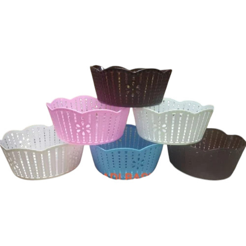 Plastic Rajawadi Basket