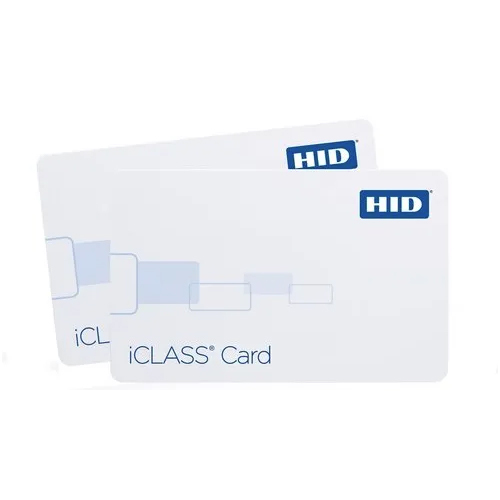 Pvc 2080 Hid Iclass Clamshell Smart Card - Color: White
