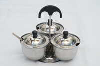 3 Vati Pickle Pot - Color: Silver