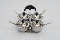 4 Mukha Pickle Pot - Color: Silver