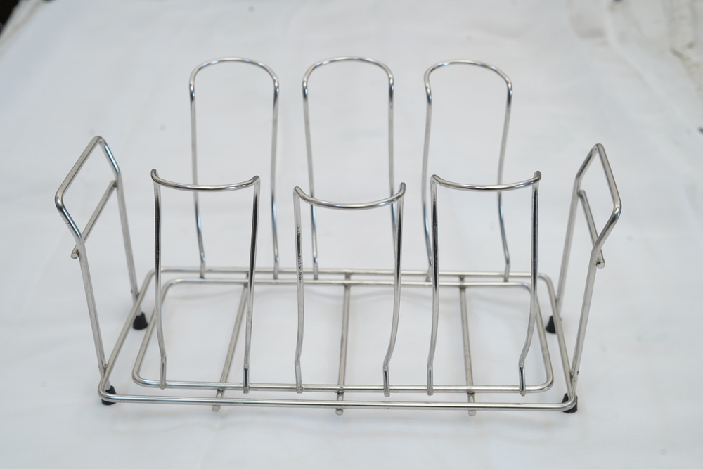 Square Popular Glass Stand - Material: Steel