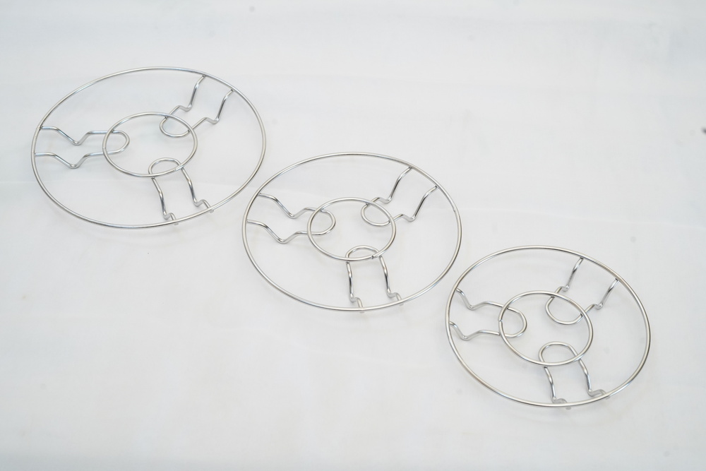 3 Size Light Hot Pot Stand - Color: Silver