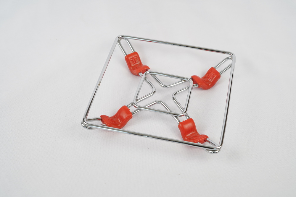 2 Size Square Hot Pot Stand - Color: Silver