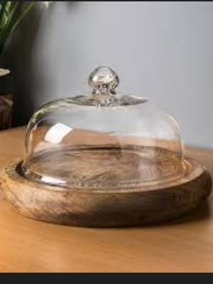 7 inch Glass Cakecover