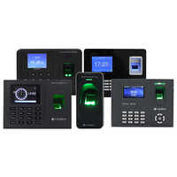 Biometric Attendance Device - Metal, 6x4x1 Inch, Black | Sound & Light Alarm, 1-year Warranty, Efficient Attendance Management