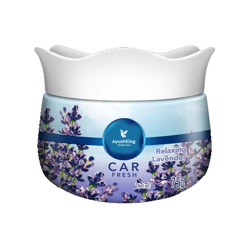 Ayushking Health Care Relaxing Lavender Car Air Freshener - Expiration Date: Up To 36 Months