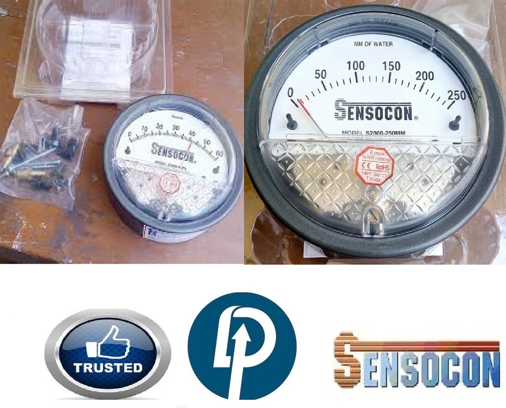 Sensocon Make Differential Pressure Gauge Near Dhenkanal Odisha - Accuracy: +-2% Of Full Span At 70 (21 (+-3% On -0
