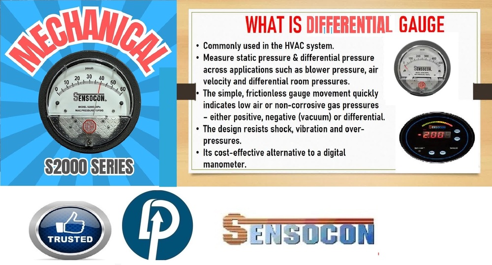 Sensocon Make Differential Pressure Gauge Near Dhenkanal Odisha