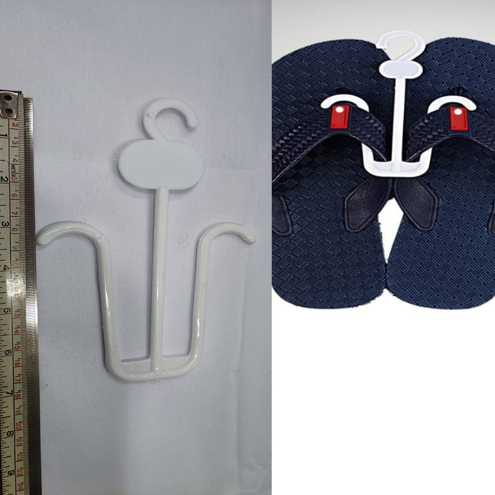 Plastic Slipper Hanger - Color: White