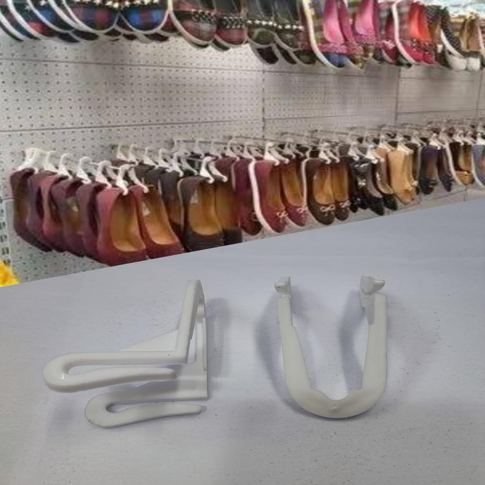 Plastic Slipper Hanger - Color: White