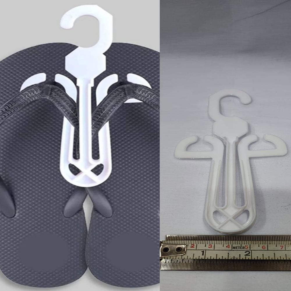 Plastic Slipper Hanger - Color: White