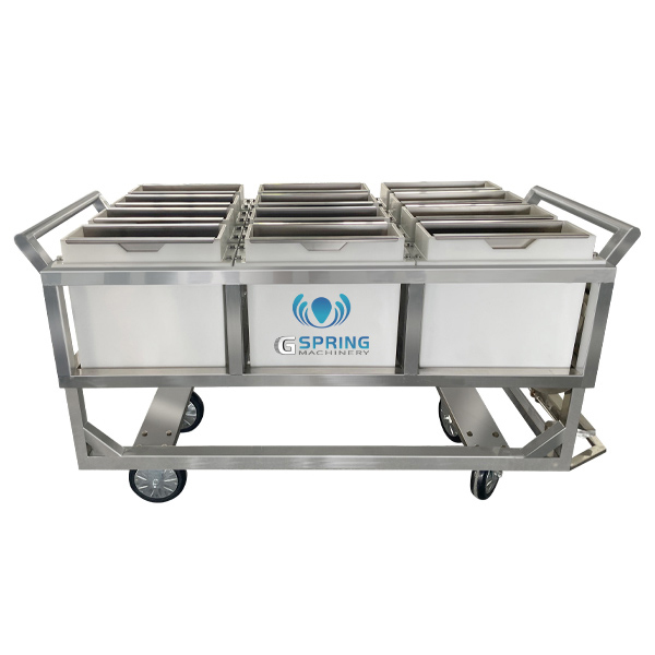 Industrial Bread Loaf Mould Cart