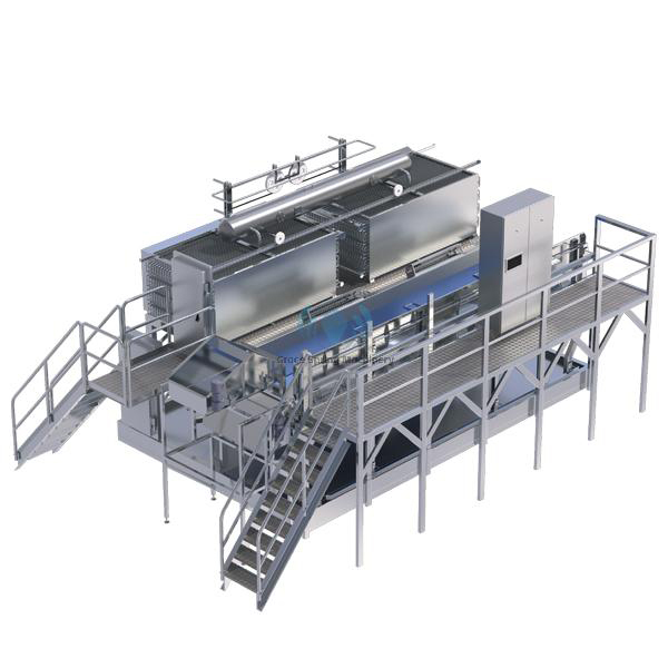 Industrial Fluidized Bed IQF Freezer