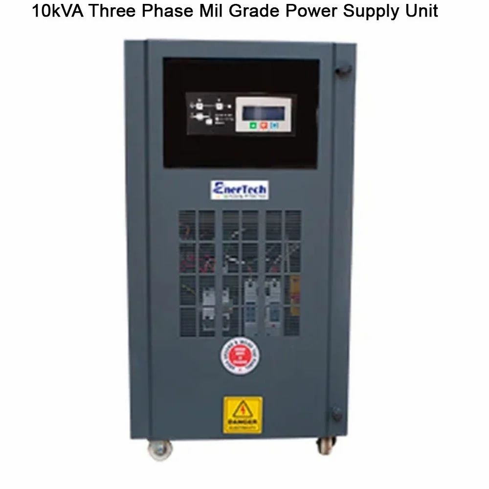 10Kva Three Phase Mil Grade Power Supply Unit - Color: Black