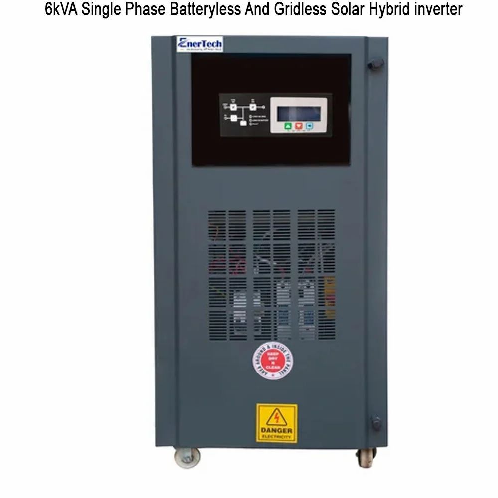 6Kva Single Phase Batteryless And Gridless Solar Hybrid Inverter - Color: Grey