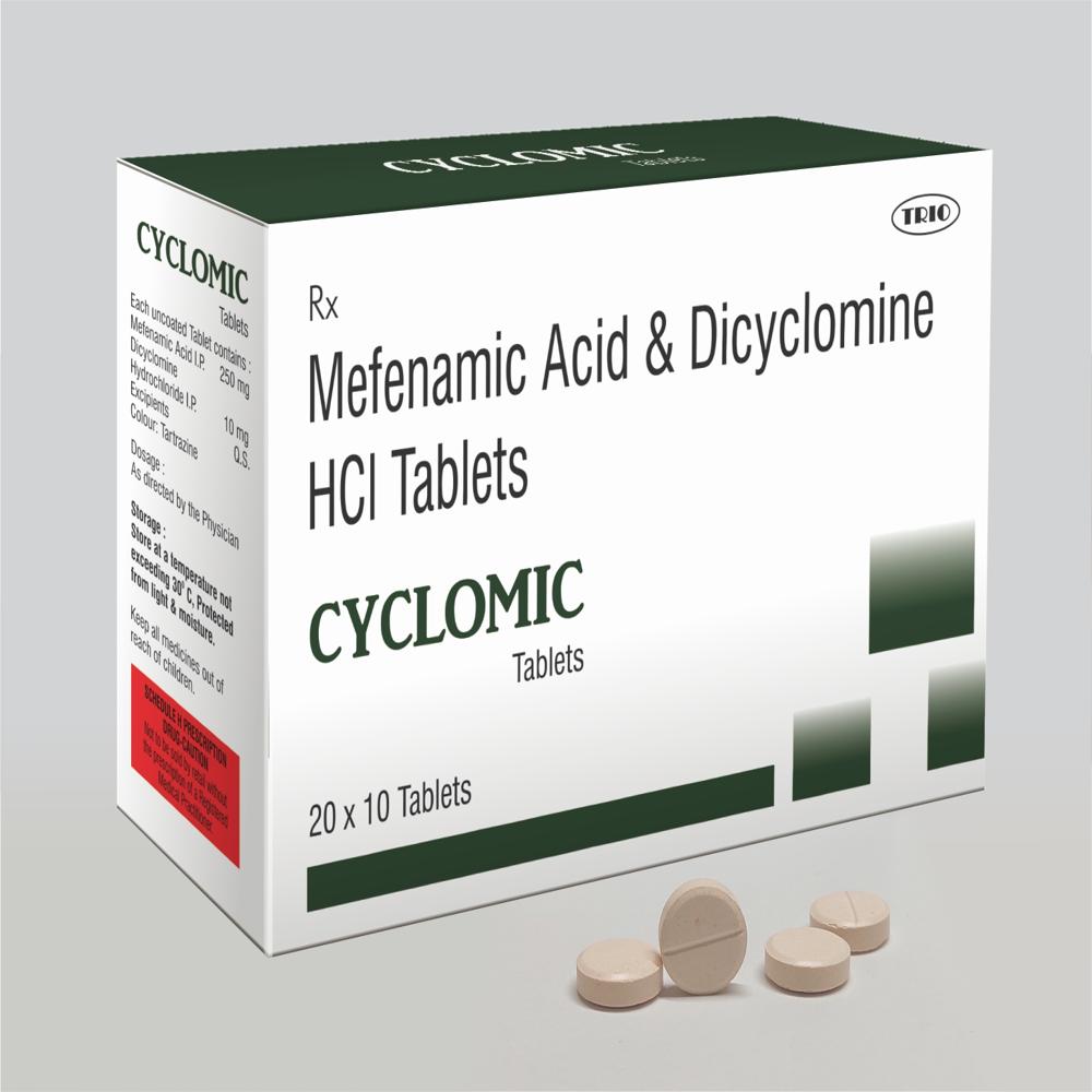 Mefenamic Acid & Dicyclomine Tablets