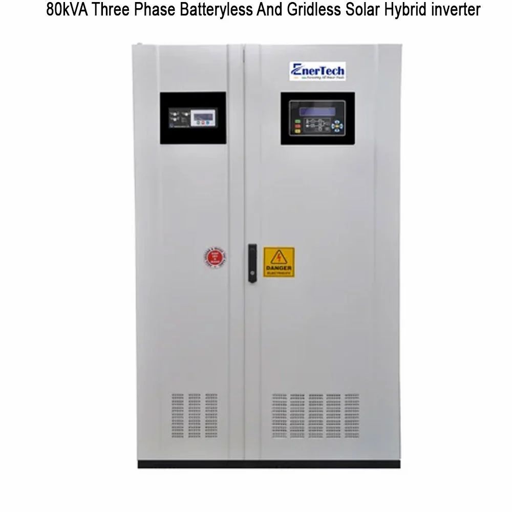 80Kva Three Phase Batteryless And Gridless Solar Hybrid Inverter - Application: Commercial